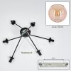 Koyoto ceiling light, globe light 77.5 cm Amber, 6-light sources