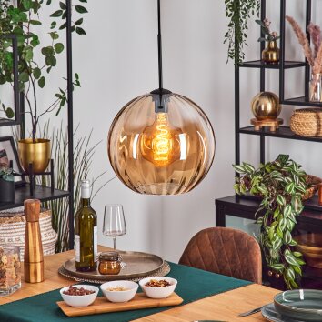 Koyoto hanging light, globe light, pendant light Amber, 1-light source