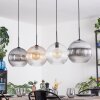 Koyoto hanging light, globe light, pendant light Amber, clear, Smoke-coloured, 4-light sources