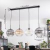 Koyoto hanging light, globe light, pendant light Amber, clear, Smoke-coloured, 4-light sources