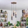 Dulcita hanging light, pendant light brown, 3-light sources