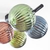 Chehalis ceiling light, globe light blue, green, coppery, 5-light sources