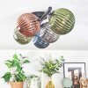 Chehalis ceiling light, globe light blue, green, coppery, Smoke-coloured, 5-light sources