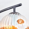Ripoll ceiling light, globe light Amber, 4-light sources