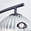 Ripoll ceiling light, globe light clear, Smoke-coloured, 4-light sources