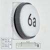 Duril outdoor wall light, House-Number Light, wall light LED anthracite, 1-light source