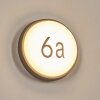 Duril outdoor wall light, House-Number Light, wall light LED anthracite, 1-light source