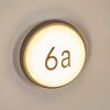 Duril outdoor wall light, House-Number Light, wall light LED anthracite, 1-light source