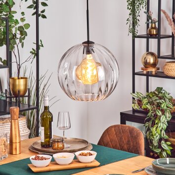Koyoto hanging light, globe light, pendant light clear, 1-light source