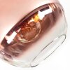Koyoto ceiling light, globe light 30 cm clear, coppery, 1-light source
