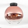 Koyoto ceiling light, globe light 30 cm clear, coppery, 1-light source