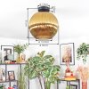 Koyoto ceiling light, globe light 12 cm gold, 1-light source
