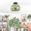 Koyoto ceiling light, globe light 12 cm green, clear, 1-light source