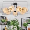 Basto ceiling light, globe light Ecru, 7-light sources