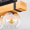 Sernadelo ceiling light, globe light Ecru, black, 2-light sources