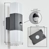 Felor outdoor wall light, Up & Down Light, wall light LED anthracite, 2-light sources, Motion sensor