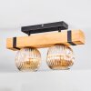 Sernadelo ceiling light, globe light Ecru, black, 2-light sources