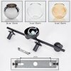 Koyoto ceiling light, globe light Amber, chrome, clear, Smoke-coloured, 4-light sources