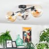 Gastor ceiling light, globe light Amber, clear, Smoke-coloured, 4-light sources