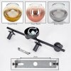 Koyoto ceiling light, globe light chrome, gold, clear, coppery, Smoke-coloured, 4-light sources