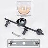 Koyoto ceiling light, globe light Amber, clear, 4-light sources