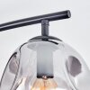 Ripoll ceiling light, globe light Amber, clear, Smoke-coloured, 4-light sources