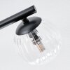 Chehalis ceiling light, globe light Amber, clear, Smoke-coloured, 3-light sources