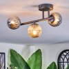Chehalis ceiling light, globe light Amber, Smoke-coloured, 3-light sources