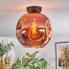 Ripoll ceiling light, globe light coppery, 1-light source