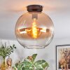 Koyoto ceiling light, globe light 30 cm Amber, clear, 1-light source