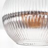 Koyoto ceiling light, globe light 30 cm clear, Smoke-coloured, 1-light source