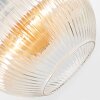Koyoto ceiling light, globe light 30 cm Amber, clear, 1-light source