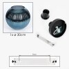 Koyoto ceiling light, globe light 30 cm blue, 1-light source
