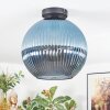 Koyoto ceiling light, globe light 30 cm blue, 1-light source