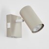 Javel wall light, wall spotlight sand-coloured, white, 1-light source
