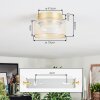 Folar ceiling light LED gold, 1-light source