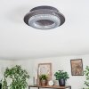 Lidor ceiling light LED grey, black, 1-light source