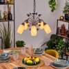 Mirelia hanging light, pendant light rust-coloured, 5-light sources