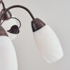 Mirelia hanging light, pendant light rust-coloured, 5-light sources