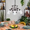 Mirelia hanging light, pendant light rust-coloured, 5-light sources