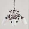 Mirelia hanging light, pendant light rust-coloured, 5-light sources