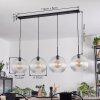 Koyoto hanging light, globe light, pendant light clear, 4-light sources