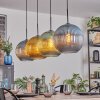 Koyoto hanging light, globe light, pendant light blue, gold, green, 4-light sources