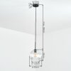 Koyoto hanging light, globe light, pendant light 25 cm clear, 1-light source