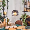 Koyoto hanging light, globe light, pendant light clear, Smoke-coloured, 1-light source