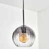 Koyoto hanging light, globe light, pendant light clear, Smoke-coloured, 1-light source