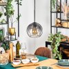 Koyoto hanging light, globe light, pendant light clear, Smoke-coloured, 1-light source