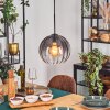 Koyoto hanging light, globe light, pendant light clear, Smoke-coloured, 1-light source