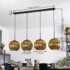 Koyoto hanging light, globe light, pendant light gold, 4-light sources