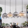Koyoto hanging light, globe light, pendant light Amber, clear, Smoke-coloured, 4-light sources